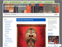 Tablet Screenshot of clarafordfoundation.org